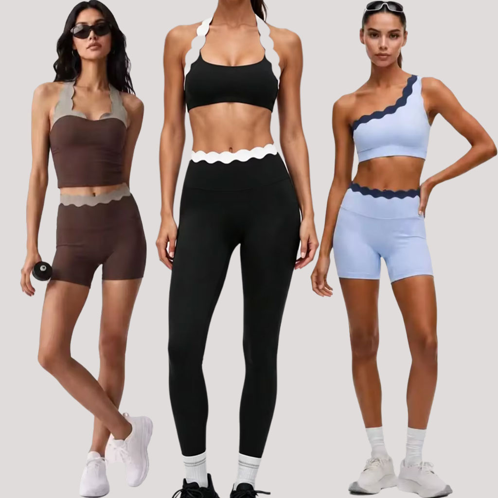 Lace Bralette Set - Ensemble de yoga 2 pièces pour