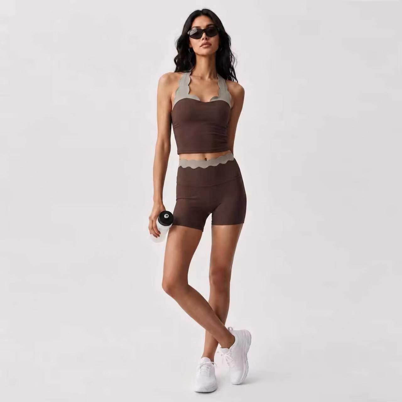 Ensemble de yoga 2 pièces pour - Lace Bralette Set avis et prix
