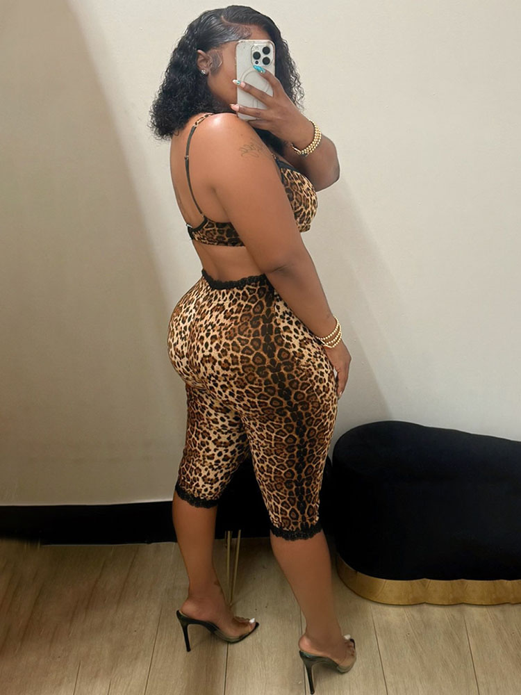 Tenues de club sexy à imprimé  - Lace Bralette Set avis et prix